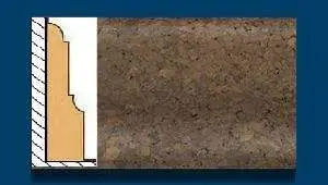 Плинтус пробковый ArtCorkDesing С 104 (Колер10) 12x40x910 мм